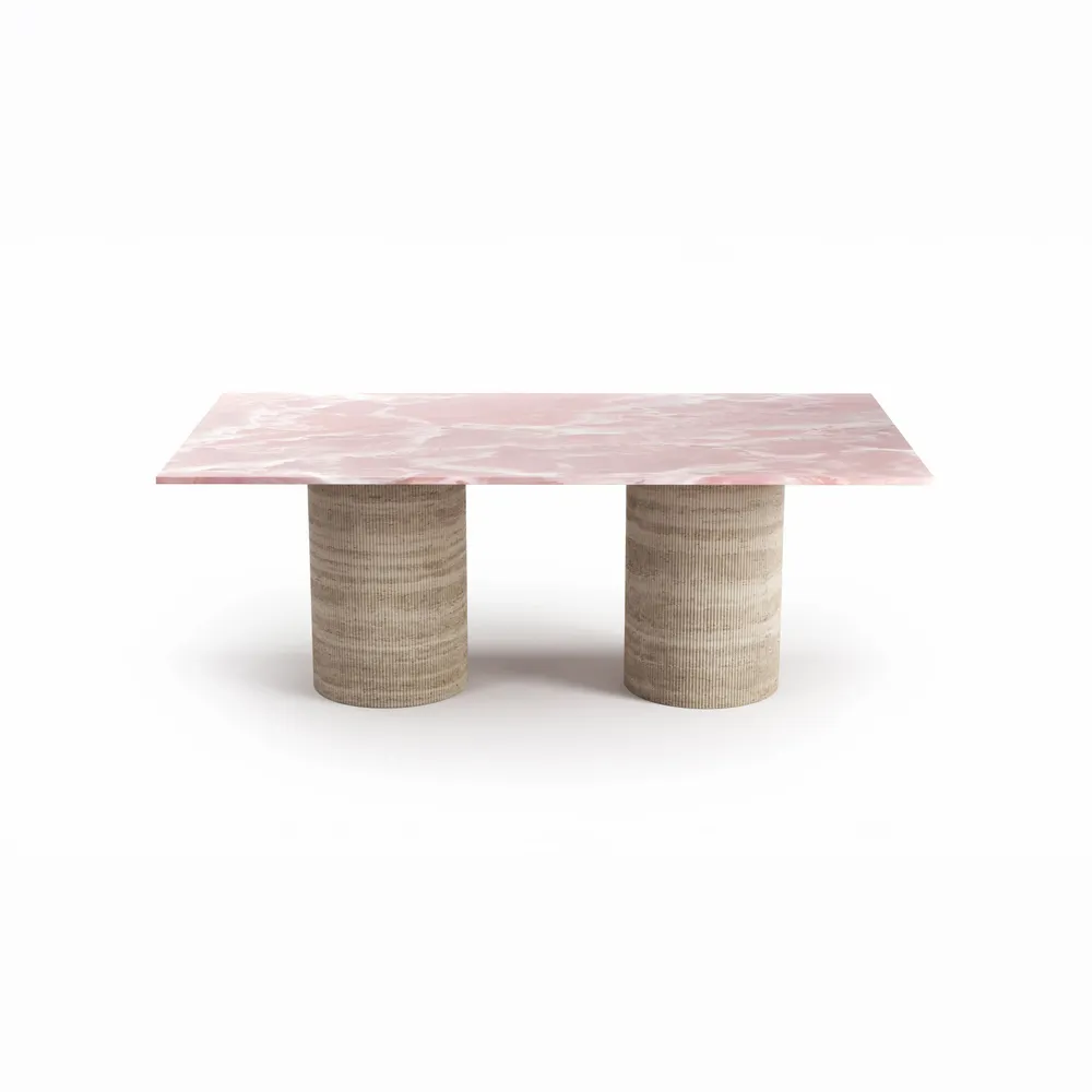 Dining Tables - Jaspura - Dining Tables - Rose Onyx - 220X110X75 cm - STONE VALLEY