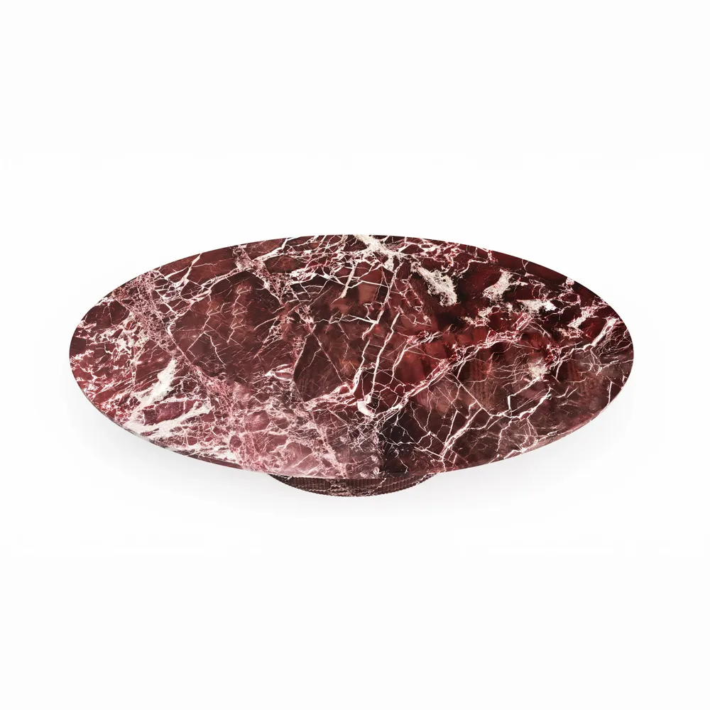 Coffee tables - Valleyra - Coffee tables - Rosso Levano marble - 120X70X40 cm - STONE VALLEY