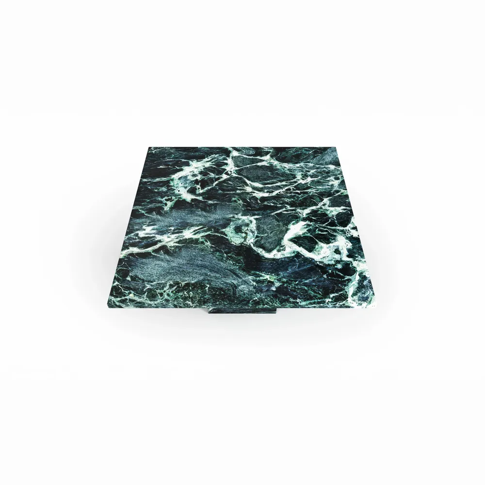 Tables basses - Carrera - Tables basses - Marbre Verde Alpi - 70X70X40 cm - STONE VALLEY