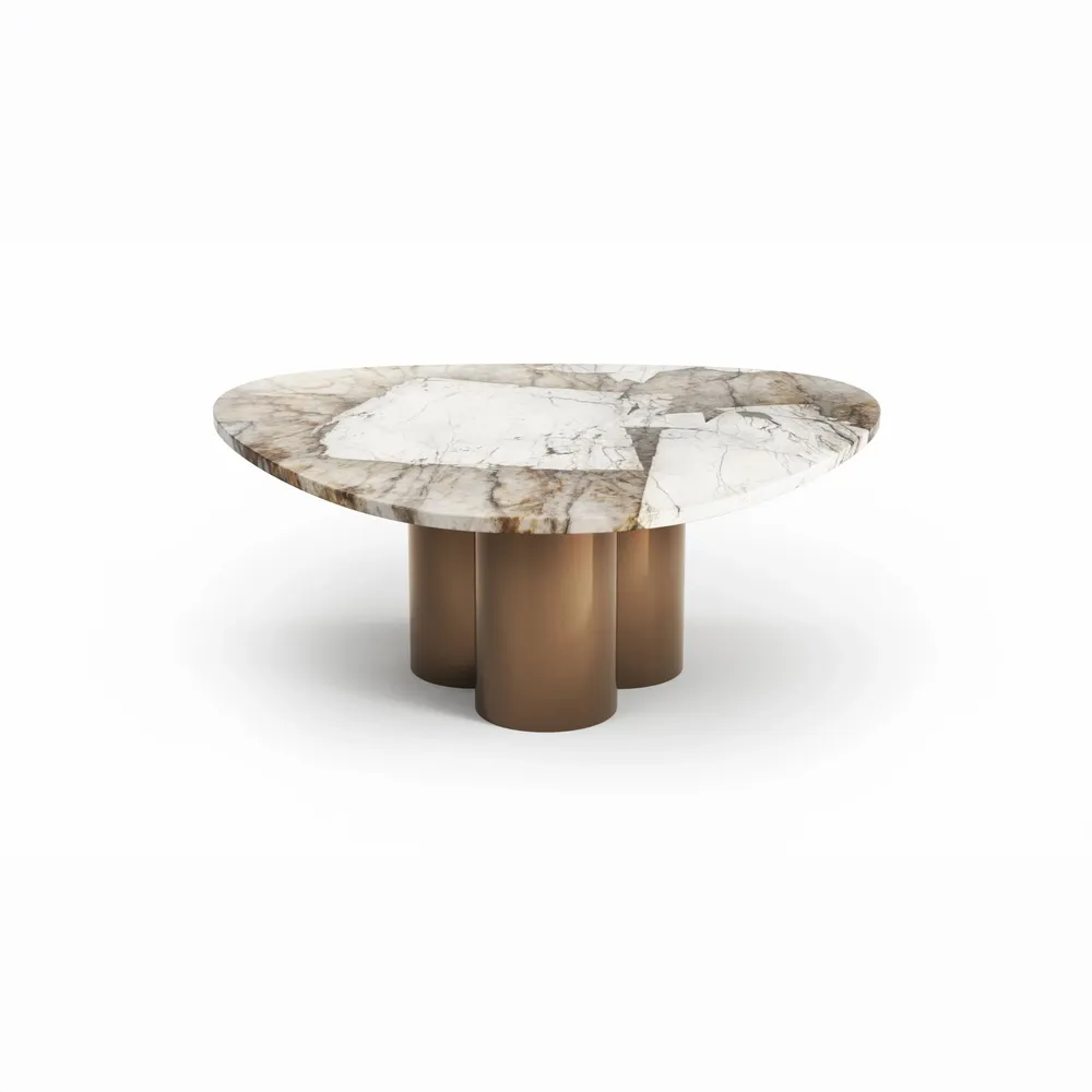 Lawn tables - Rivage - Coffee Tables - Patagonia Quartzite - 100X100X40 cm - STONE VALLEY