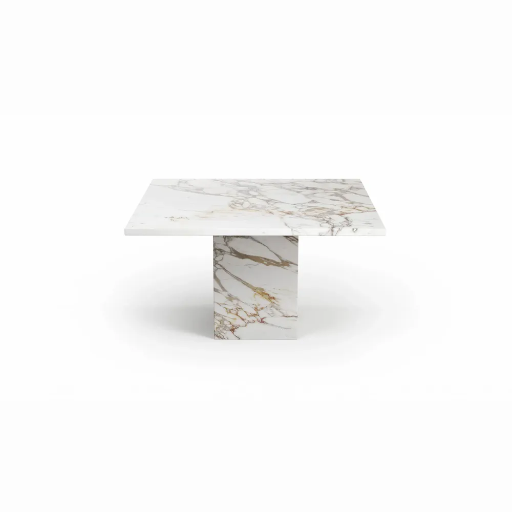 Tables basses - Carrera - Tables basses - Marbre Calacatta Oro - 90X90X40 cm - STONE VALLEY