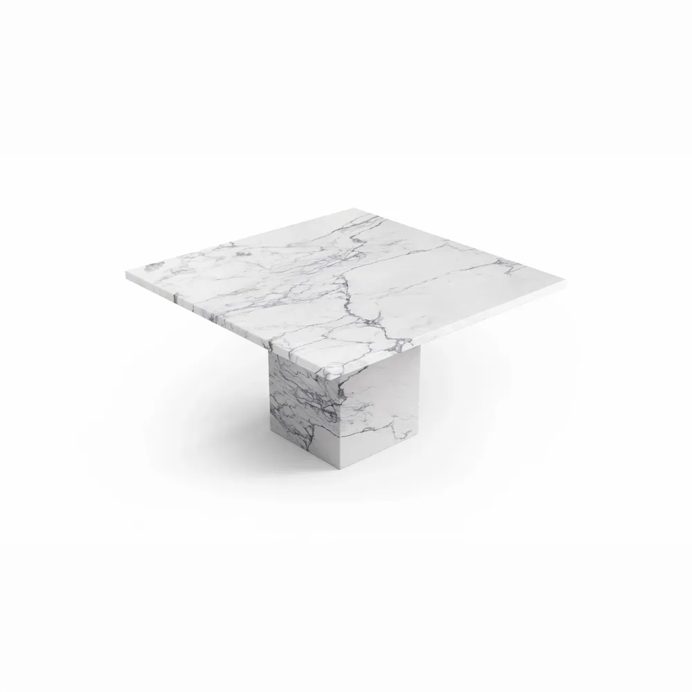 Coffee tables - Carrera - Coffee tables - Statuario Michelangelo Carrara marble - 90X90X40 cm - STONE VALLEY
