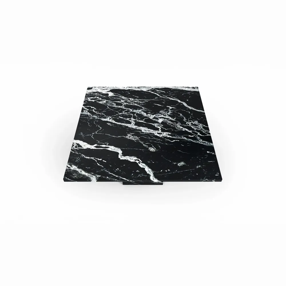 Tables basses - Carrera - Tables basses - Marbre Nero Maquina - 90X90X40 cm - STONE VALLEY