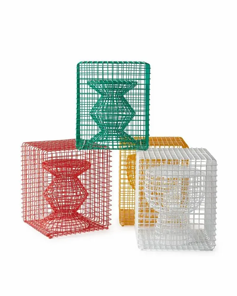 Tabourets - Tabouret Zig Zag en Fil - POLSPOTTEN