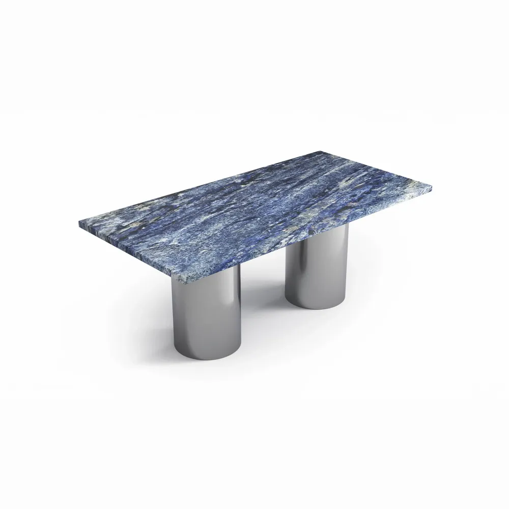 Tables basses - Jaspura - Tables basses - Granit Blue Bahia - 100X50X40 cm - STONE VALLEY
