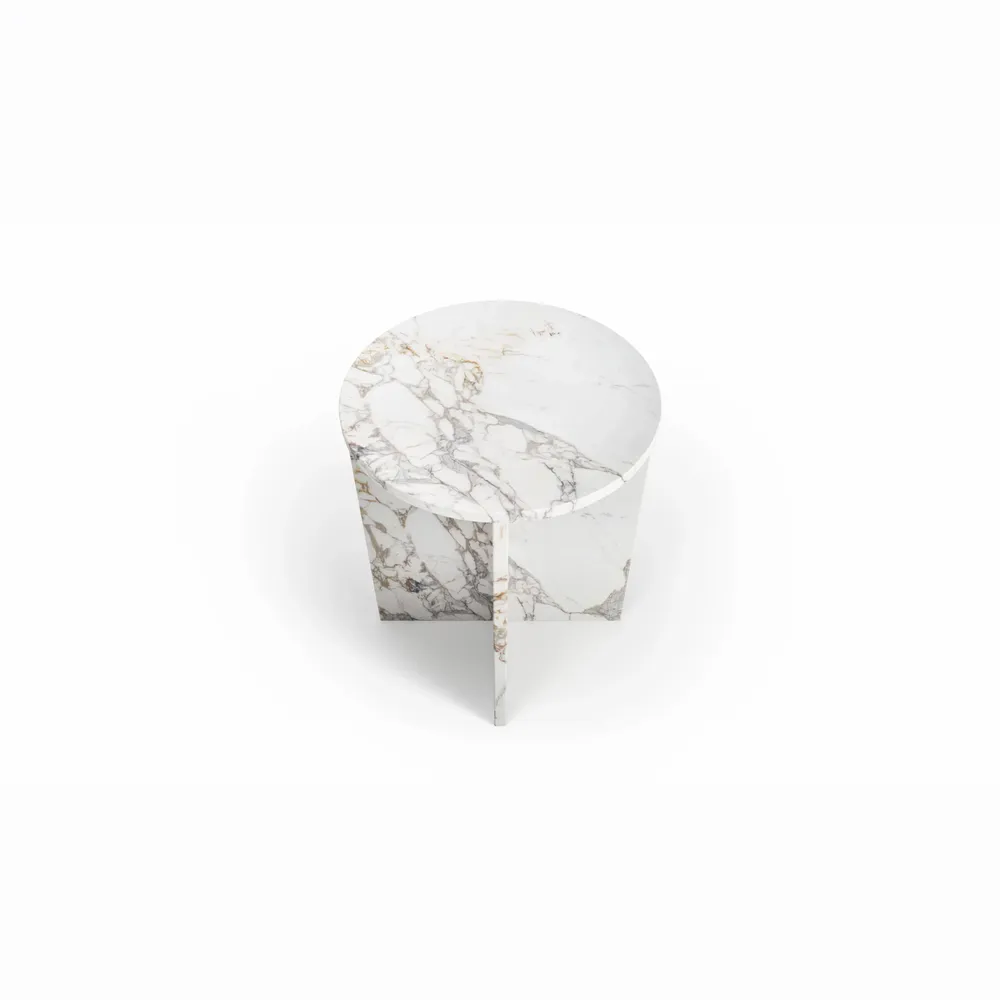Lawn tables - Ocel - Other tables - Calacatta Oro marble - 45X45X55 cm - STONE VALLEY
