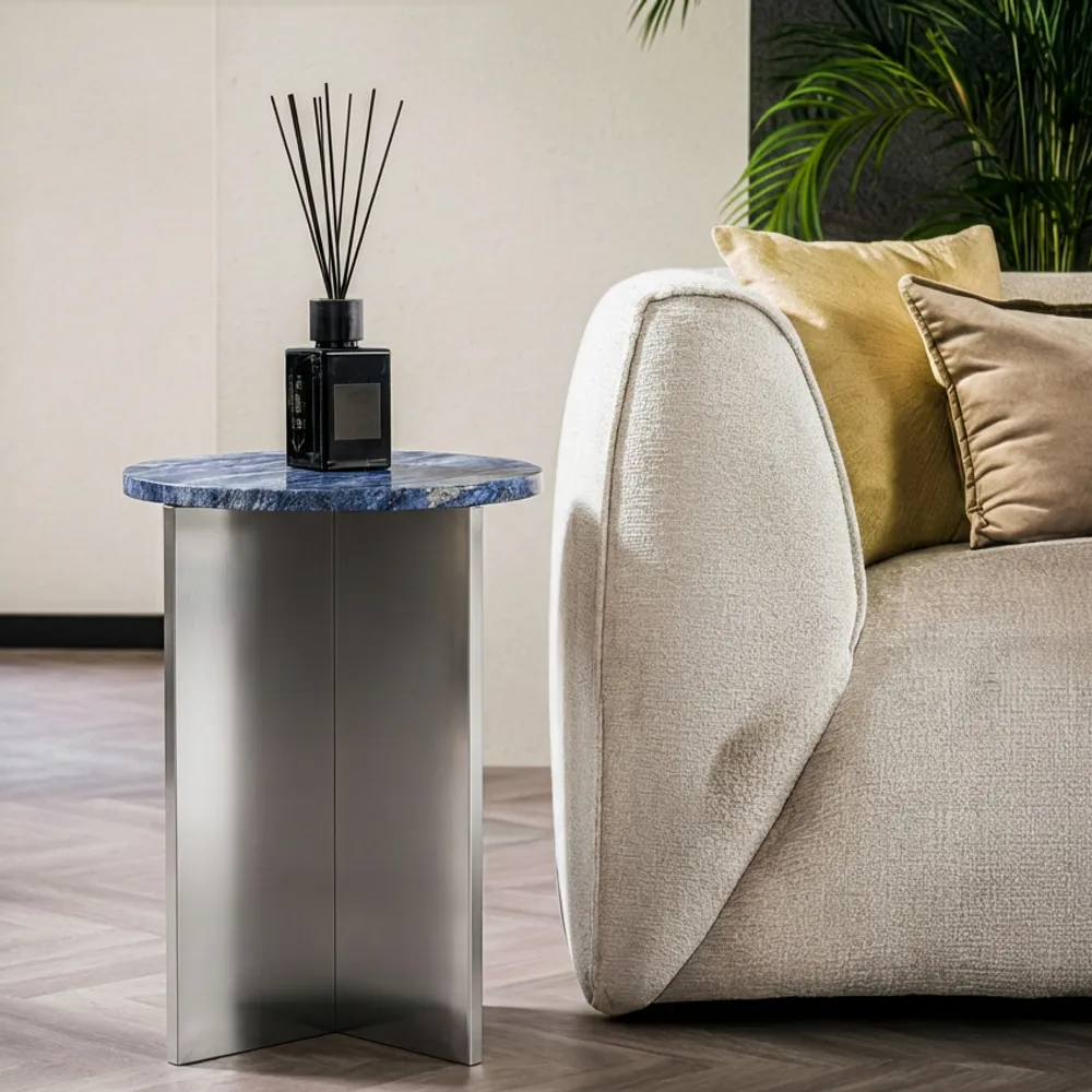 Autres tables  - Ocel - Autres tables - Granit Blue Bahia - 45X45X55 cm - STONE VALLEY