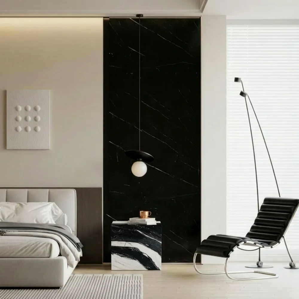 Tables de jardin - Gema - Autres tables - Marbre Panda - 45X45X43 cm - STONE VALLEY