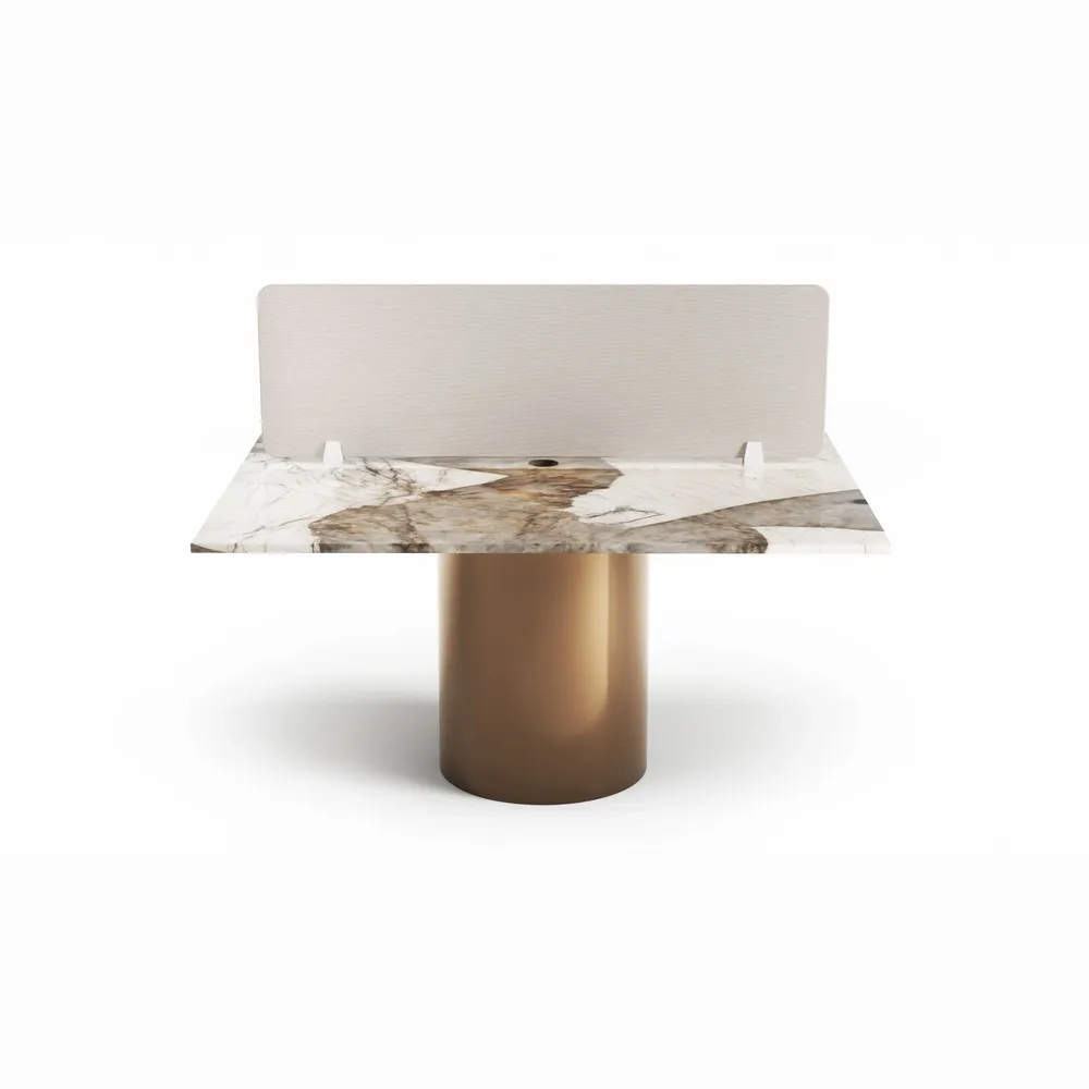 Mobilier et rangements pour bureau - Escalerion - bureaux - Quartzite Patagonia - 140X140X75 cm - STONE VALLEY