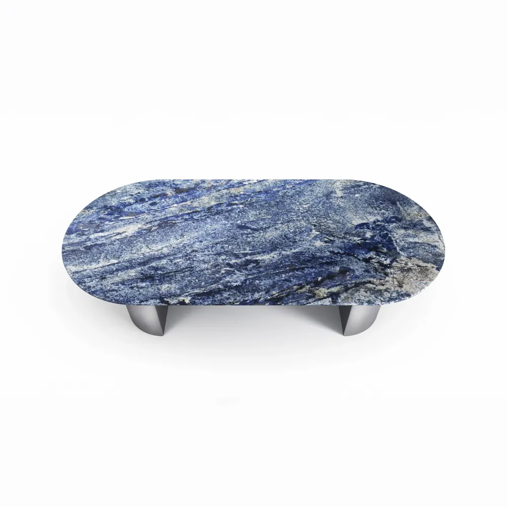Dining Tables - Refleko - Dining Tables - Blue Bahia Granite - 200X100X75 cm - STONE VALLEY