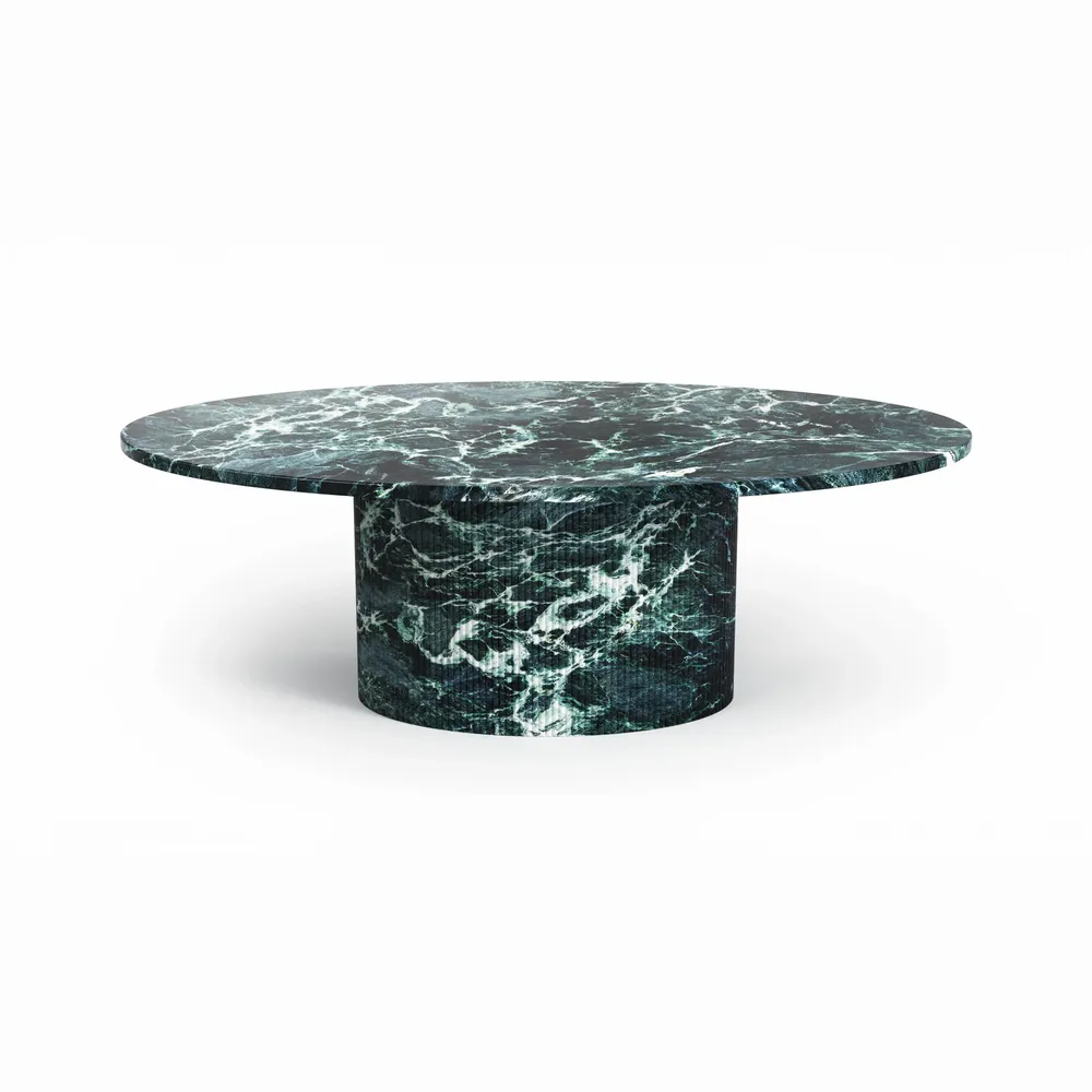Tables basses - Valleyra - Tables basses - Marbre Verde Alpi - 140X80X40 cm - STONE VALLEY