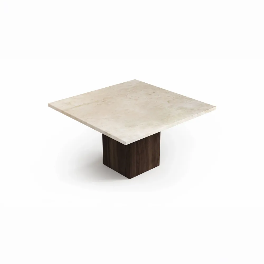 Tables basses - Carrera - Tables basses - Marbre Crema - 70X70X40 cm - STONE VALLEY