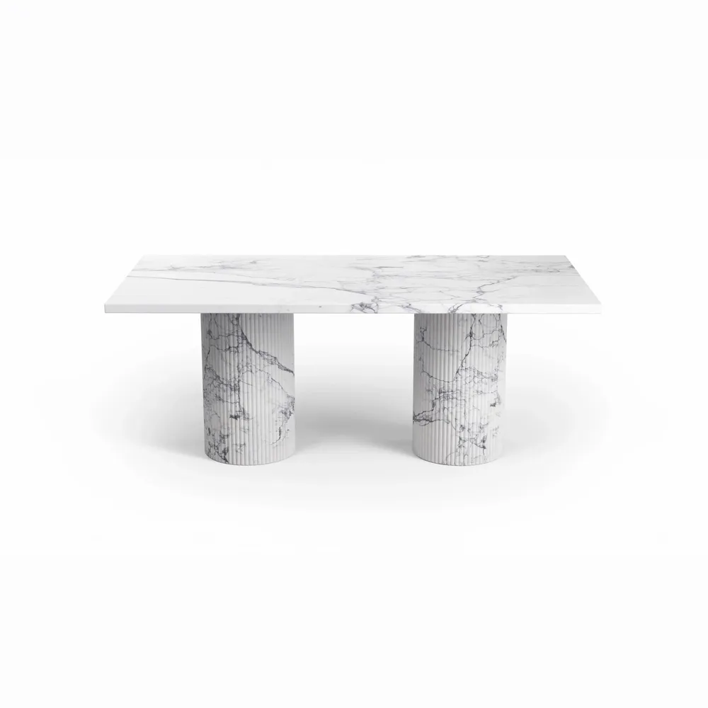 Coffee tables - Jaspura - Coffee tables - Statuario Michelangelo Carrara marble - 120X60X40 cm - STONE VALLEY