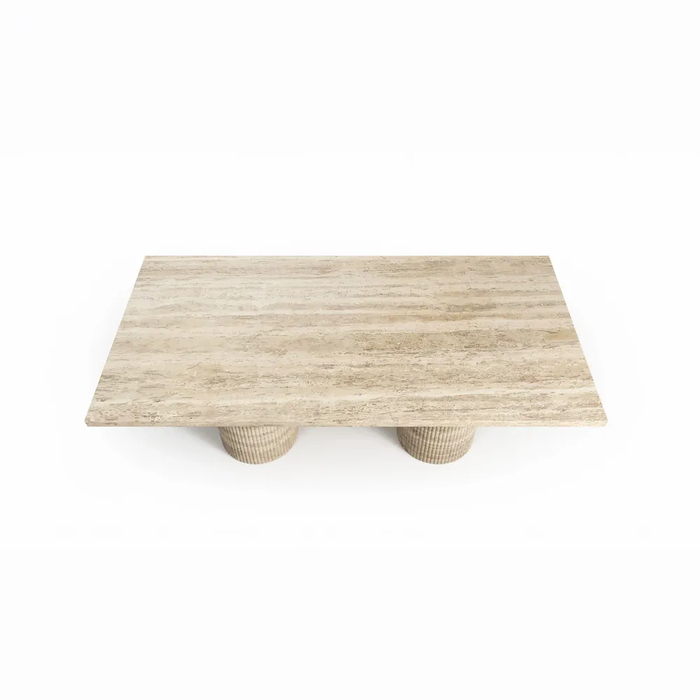 Coffee tables - Jaspura - Coffee Tables - Classic Travertine - 120X60X40 cm - STONE VALLEY