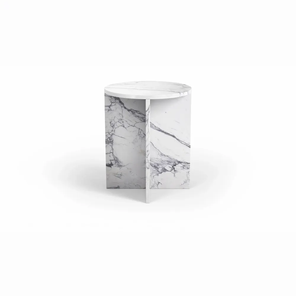 Tables de jardin - Ocel - Autres tables - Marbre Statuario Michelangelo Carrara - 45X45X55 cm - STONE VALLEY