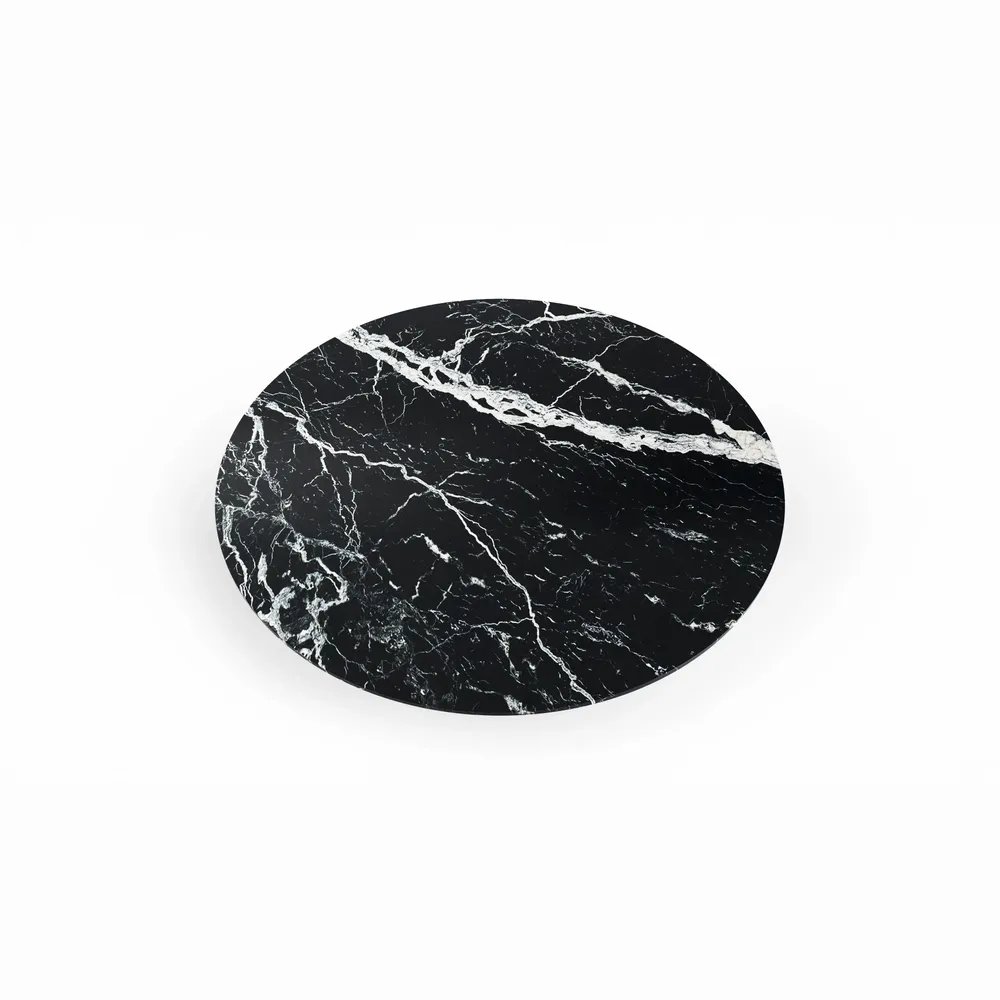 Dining Tables - Ocel - Dining Tables - Nero Maquina Marble - 180X180X75 cm - STONE VALLEY