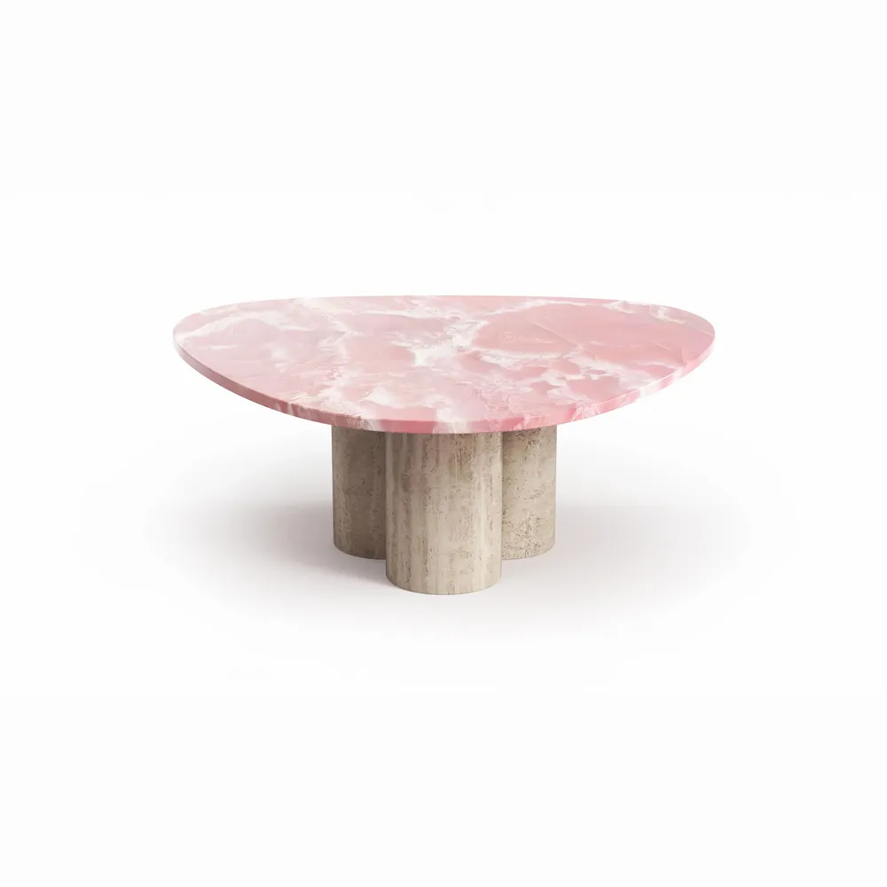 Lawn tables - Rivage - Coffee Tables - Onyx Rose - 100X100X40 cm - STONE VALLEY