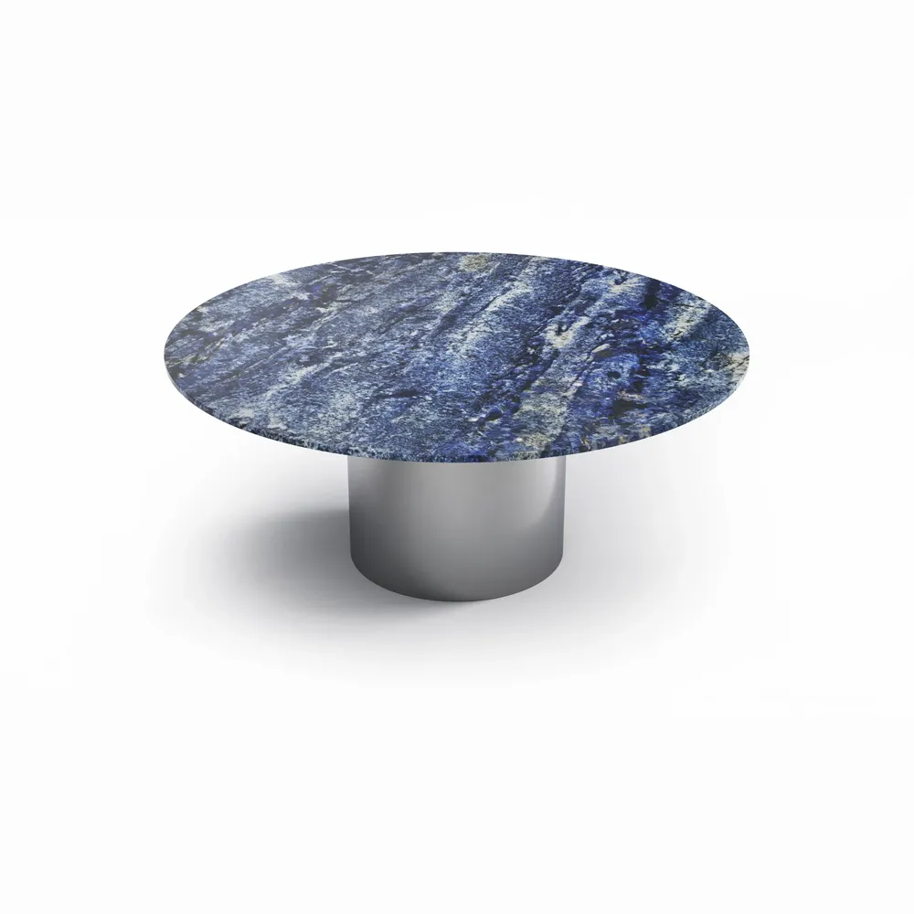 Tables Salle à Manger - Ocel - Tables à manger - Granit Blue Bahia - 150X150X75 cm - STONE VALLEY