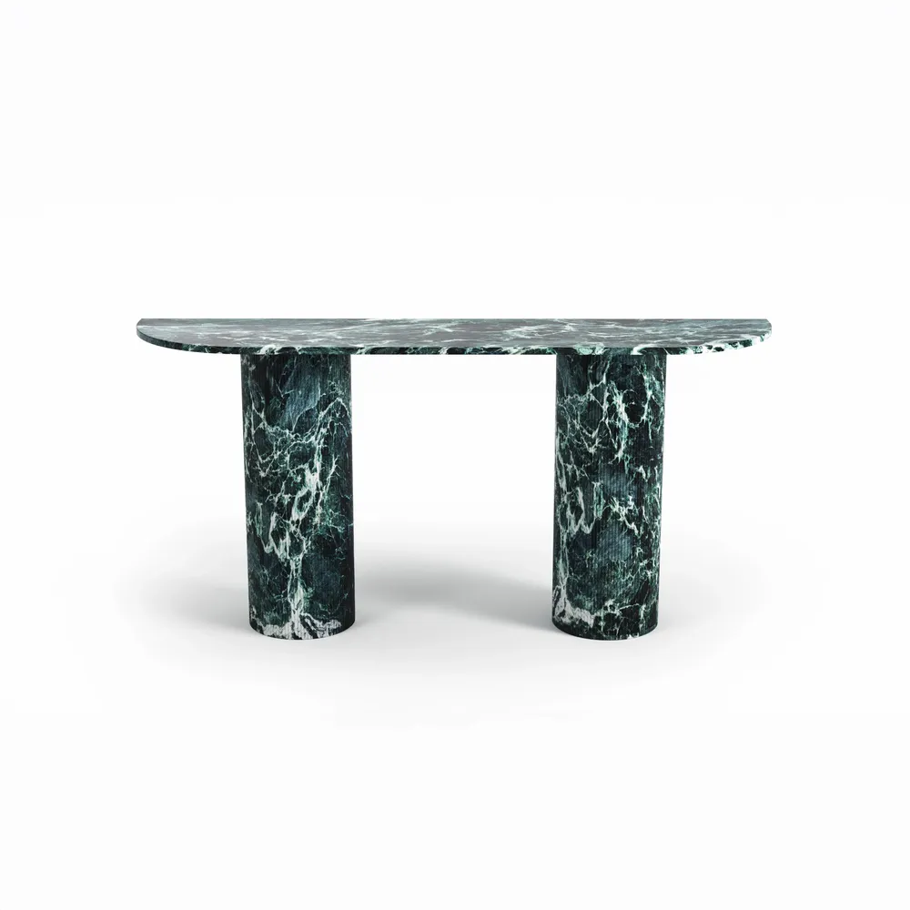 Consoles - Ombrure - Table console - Marbre Verde Alpi - 160X40X85 cm - STONE VALLEY