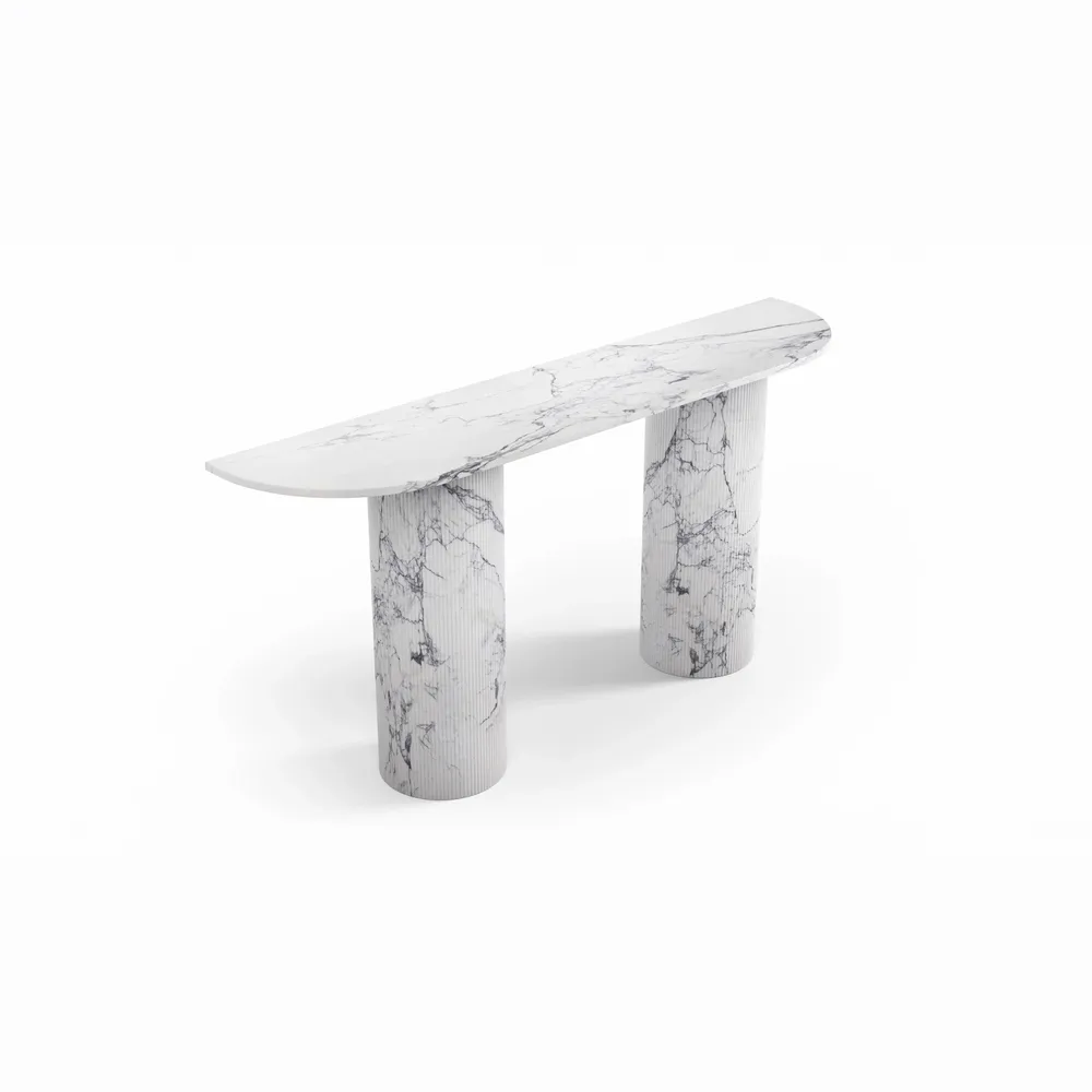 Consoles - Ombrure - Table console - Marbre Statuario Michelangelo Carrara - 180X40X85 cm - STONE VALLEY