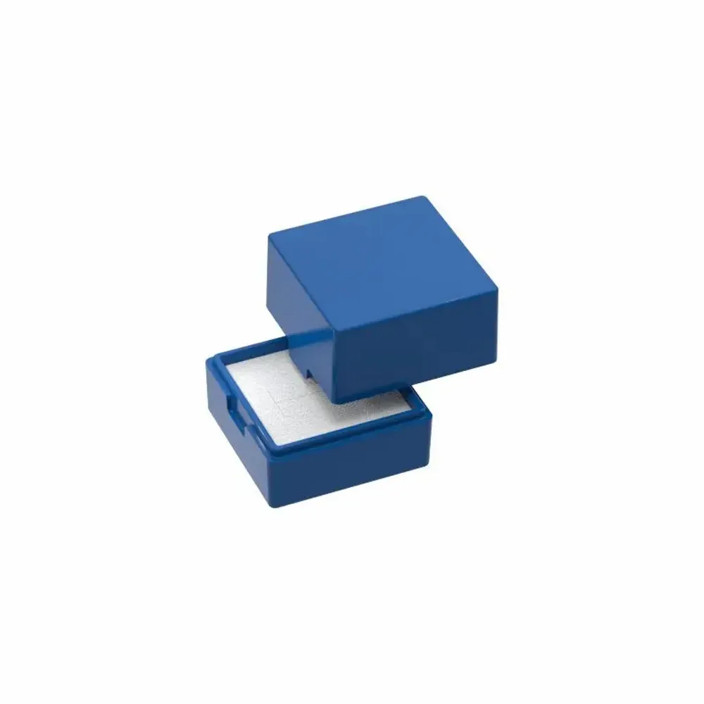 Gifts - Navy blue recycled plastic ring box - LAVAL 1878