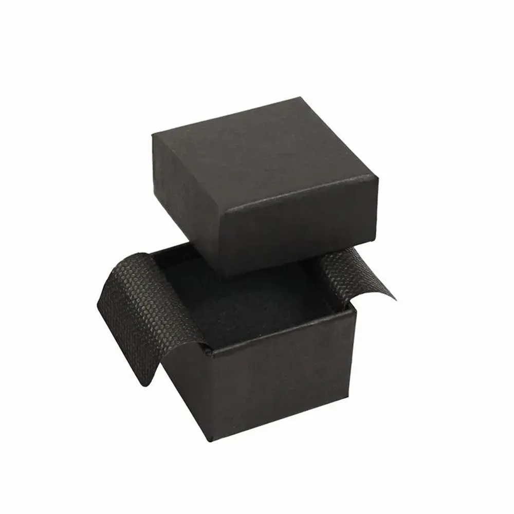 Gifts - Matte black smooth cardboard ring box - LAVAL 1878