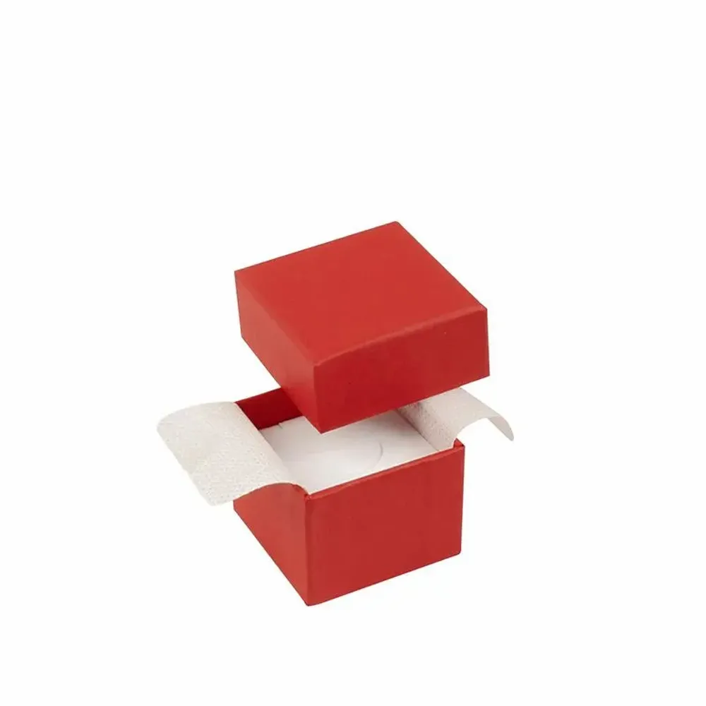 Gifts - Ring box/trinket tray, smooth matte red cardboard - LAVAL 1878