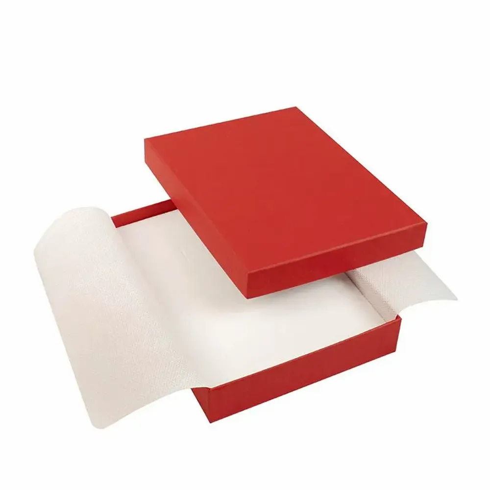 Gifts - Red matte smooth cardboard necklace box, 16cm long - LAVAL 1878