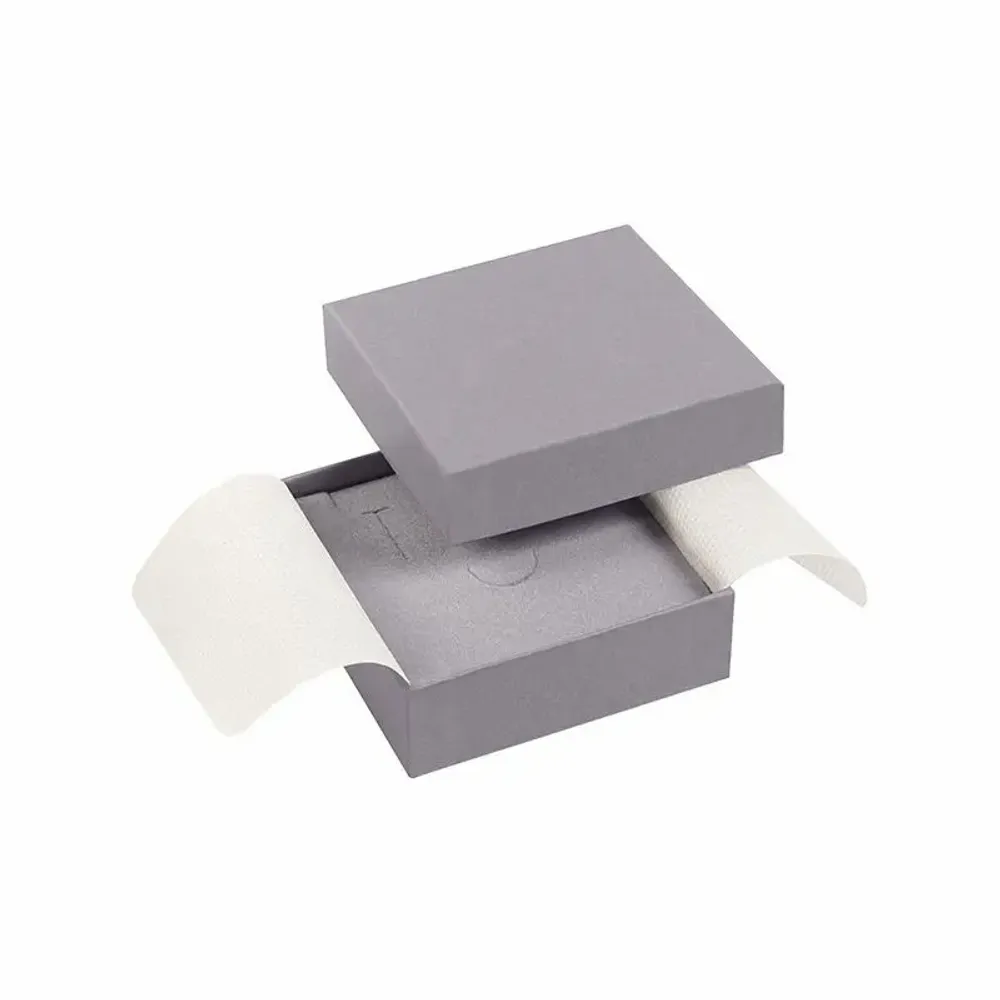 Cadeaux - Écrin vide-poche carton lisse mat gris - LAVAL 1878