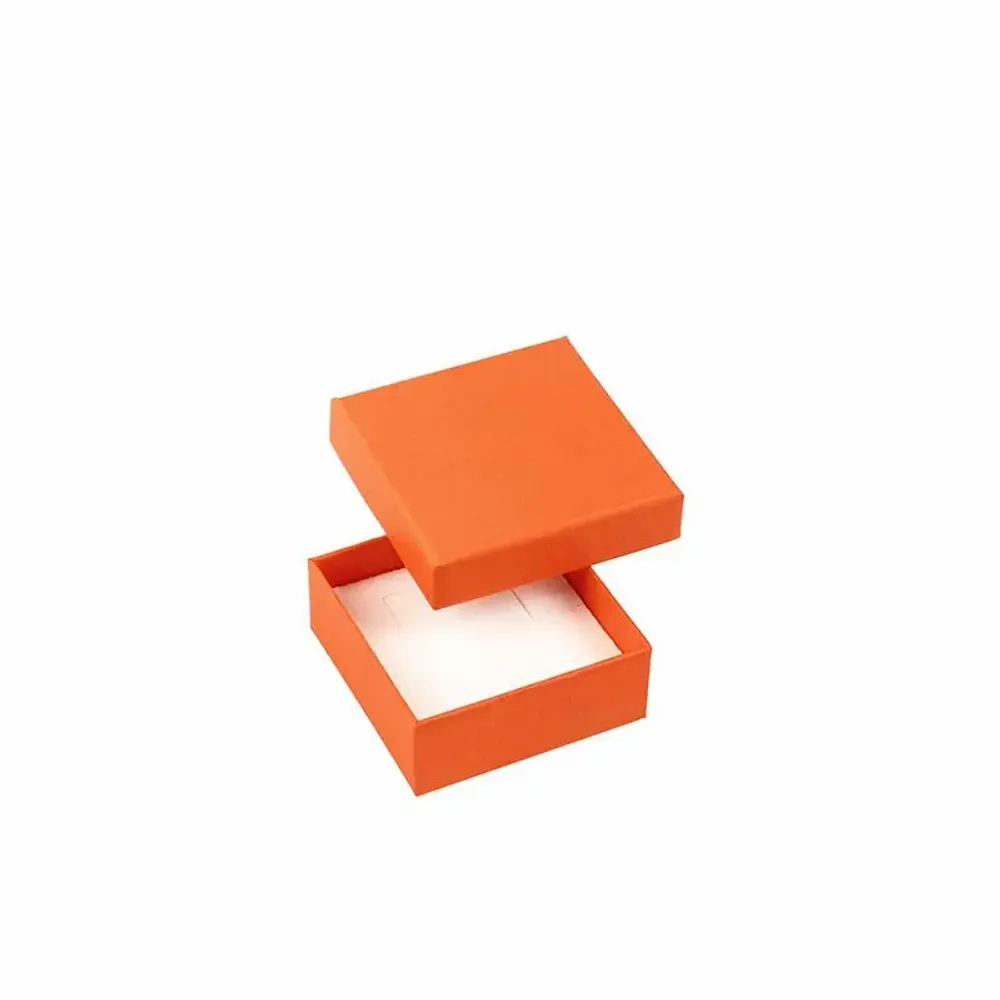 Gifts - Smooth matte orange cardboard storage box - LAVAL 1878