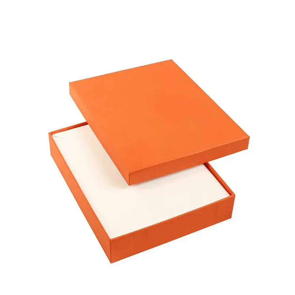 Cadeaux - Écrin collier carton lisse mat orange - LAVAL 1878