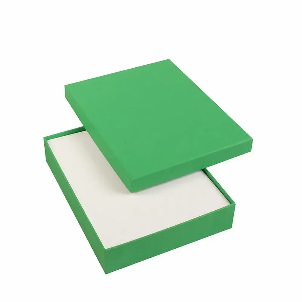 Gifts - Matte green smooth cardboard necklace box - LAVAL 1878