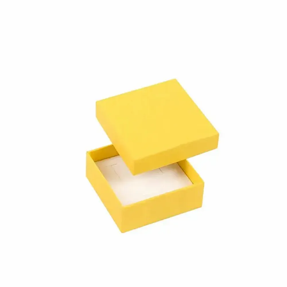Cadeaux - Écrin vide-poche carton lisse mat jaune - LAVAL 1878