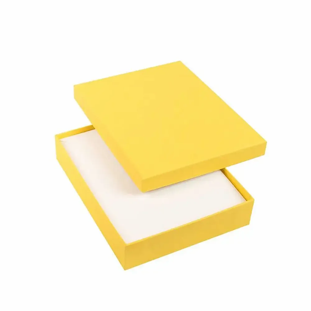 Cadeaux - Écrin collier carton lisse mat jaune - LAVAL 1878