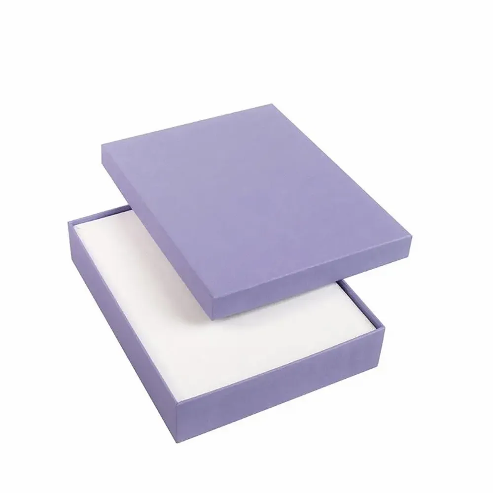 Gifts - Lilac matte smooth cardboard necklace box - LAVAL 1878