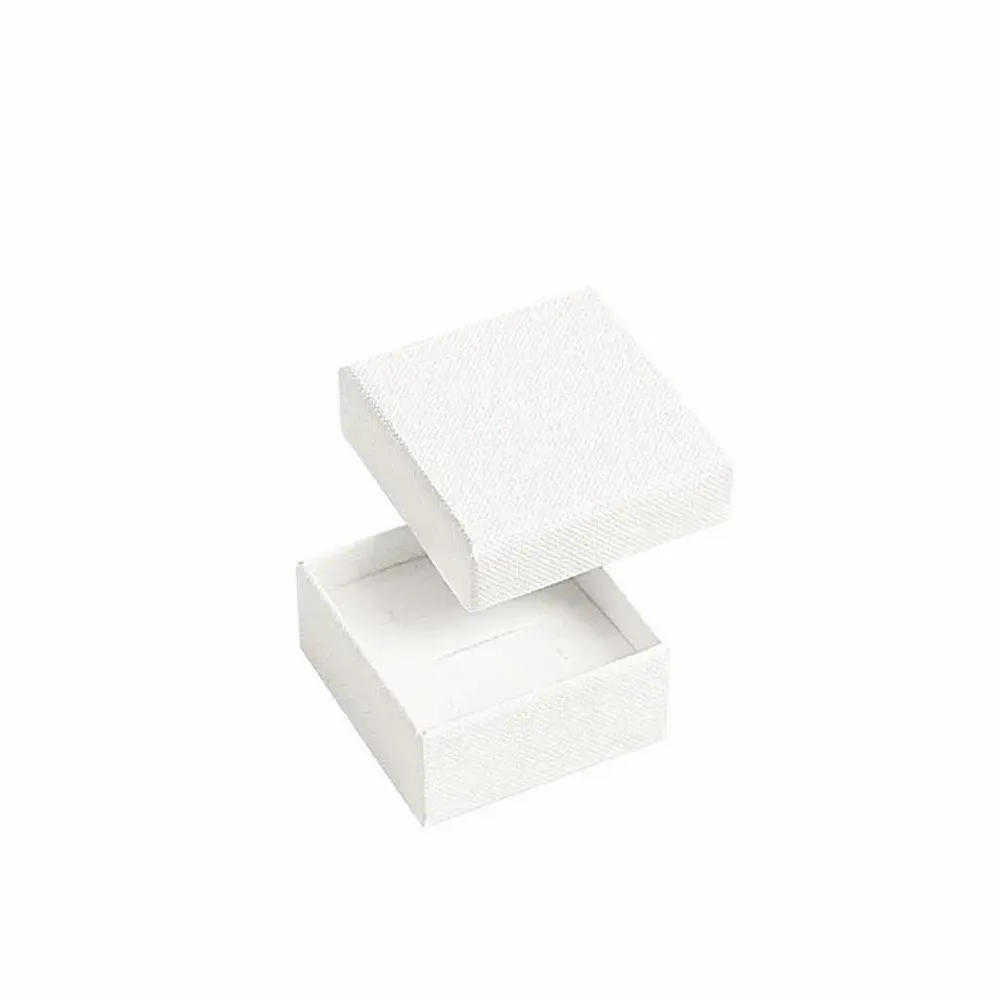 Cadeaux - Écrin piercing carton aspect grainé mat blanc - LAVAL 1878