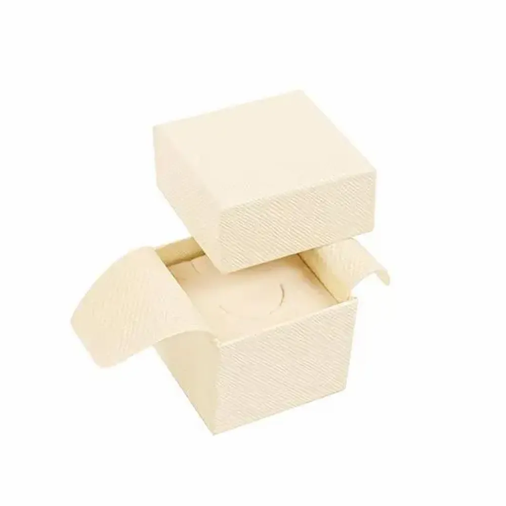 Gifts - Cardboard ring box with a matte, grainy finish in ecru color - LAVAL 1878