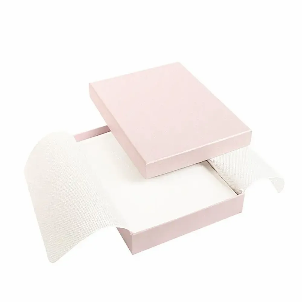 Gifts - Light pink iridescent matte cardboard necklace box - LAVAL 1878