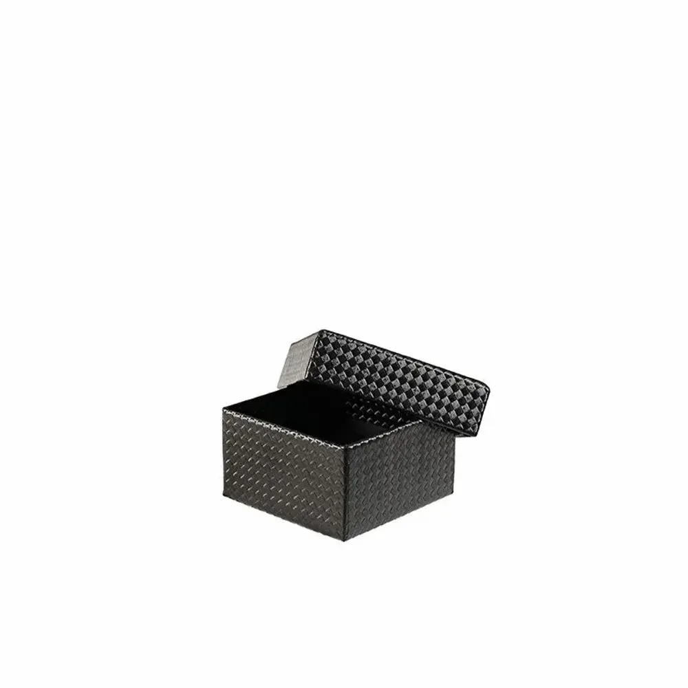 Gifts - Black embossed-finger cardboard ring box/trinket tray - LAVAL 1878