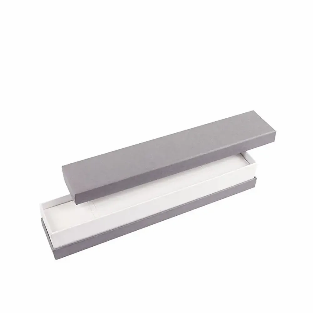 Gifts - Matte grey cardboard bracelet case with white trim - LAVAL 1878