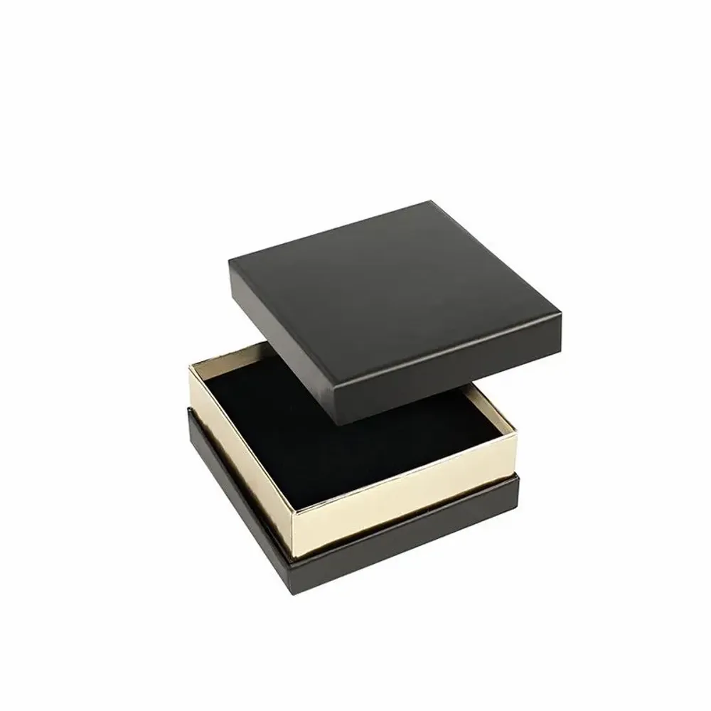 Gifts - Matte black cardboard storage box with gold trim - LAVAL 1878