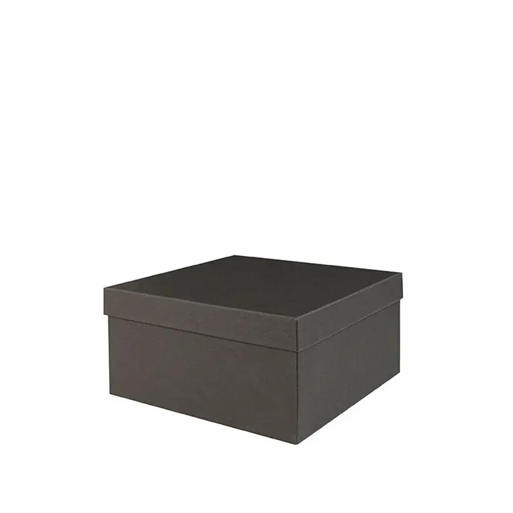 Gifts - Black cardboard box with a textured finish, 20 x 20 x 10cm high - LAVAL 1878