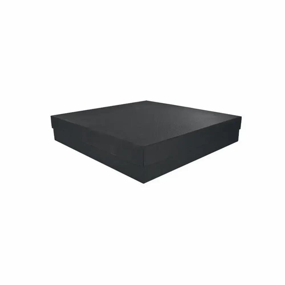 Gifts - Black cardboard box with a textured finish, 27 x 27 x 5cm high - LAVAL 1878