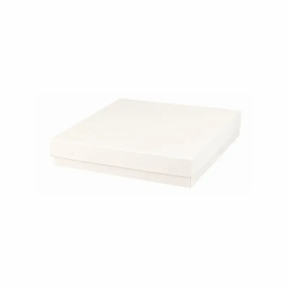 Cadeaux - Boîte carton lisse mat blanc 27 x 27 x 5cm - LAVAL 1878