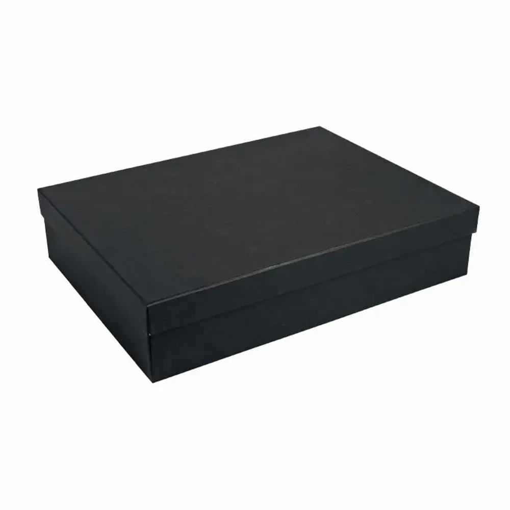 Gifts - Black cardboard box with a textured finish, 23 x 31 x H 7cm - LAVAL 1878