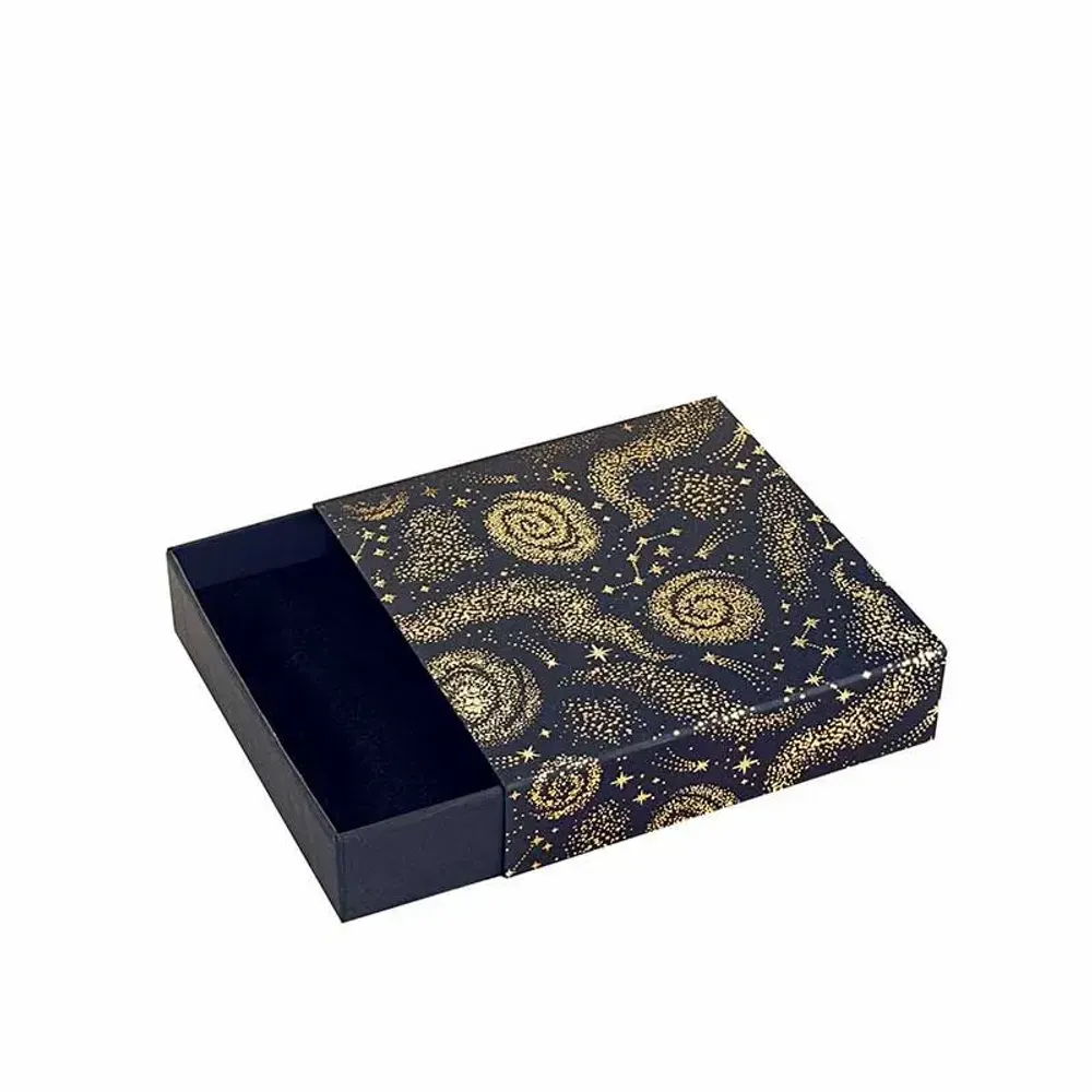 Cadeaux - Écrin bleu nuit, tiroir - Constellations dorure à chaud dorée - LAVAL 1878