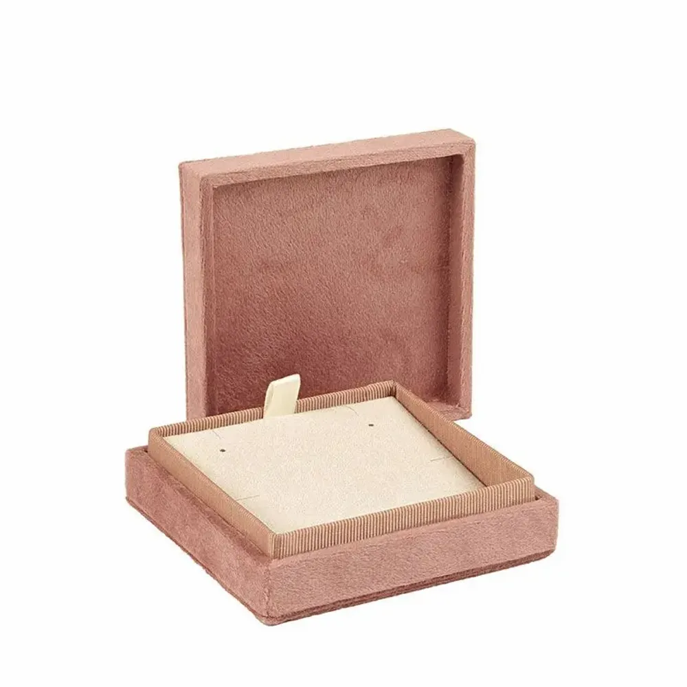 Cadeaux - Écrin vide-poche velours synthétique vieux rose - LAVAL 1878