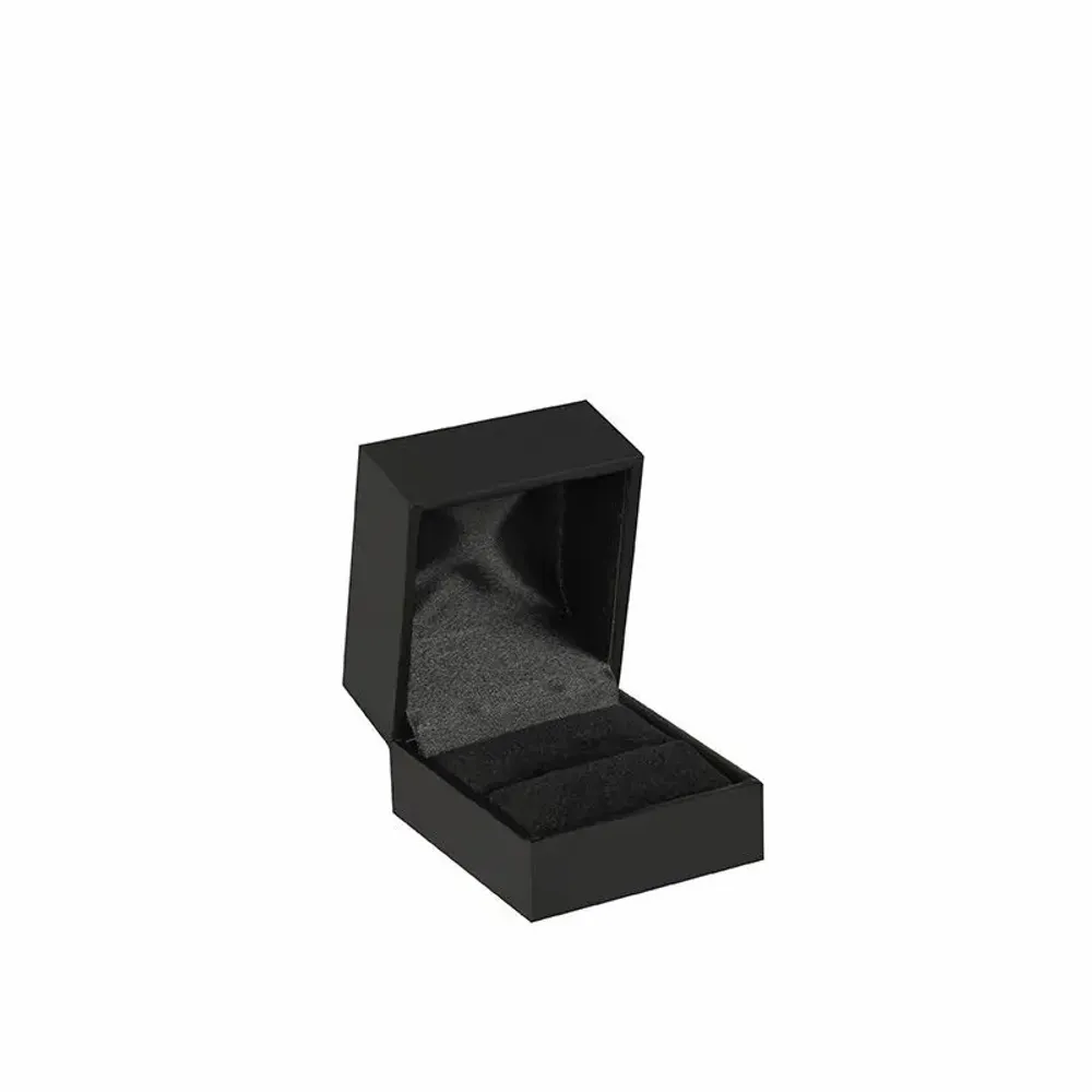 Gifts - Smooth matte black sheathed ring case - LAVAL 1878