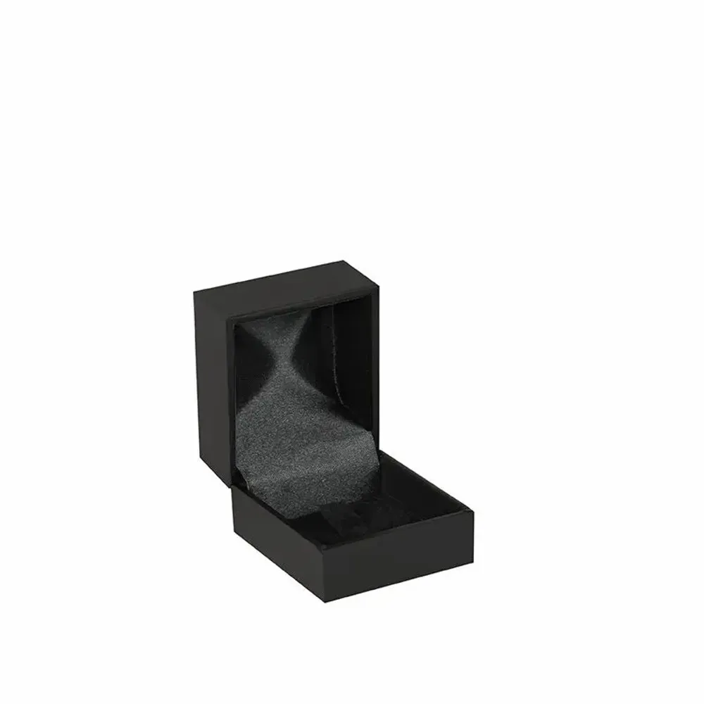 Cadeaux - Écrin bague languette gainé mat lisse noir - LAVAL 1878