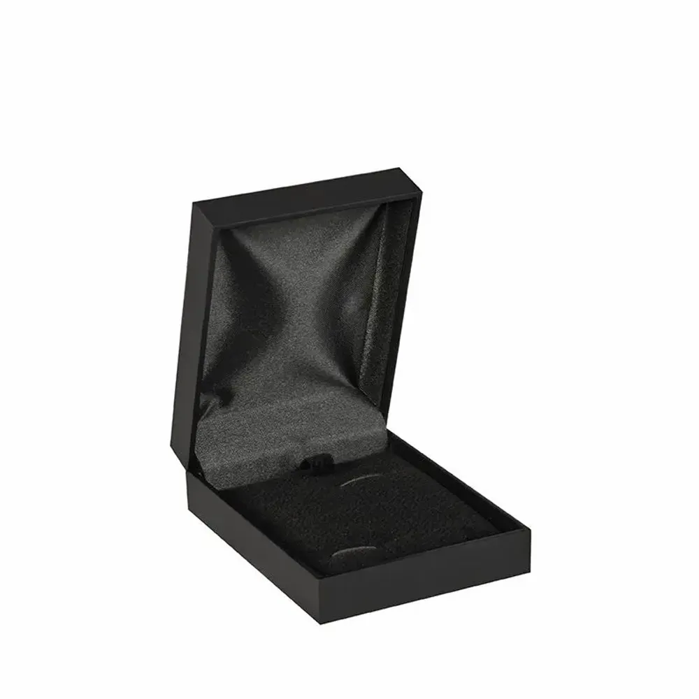 Gifts - Black matte smooth sheathed cufflink case - LAVAL 1878
